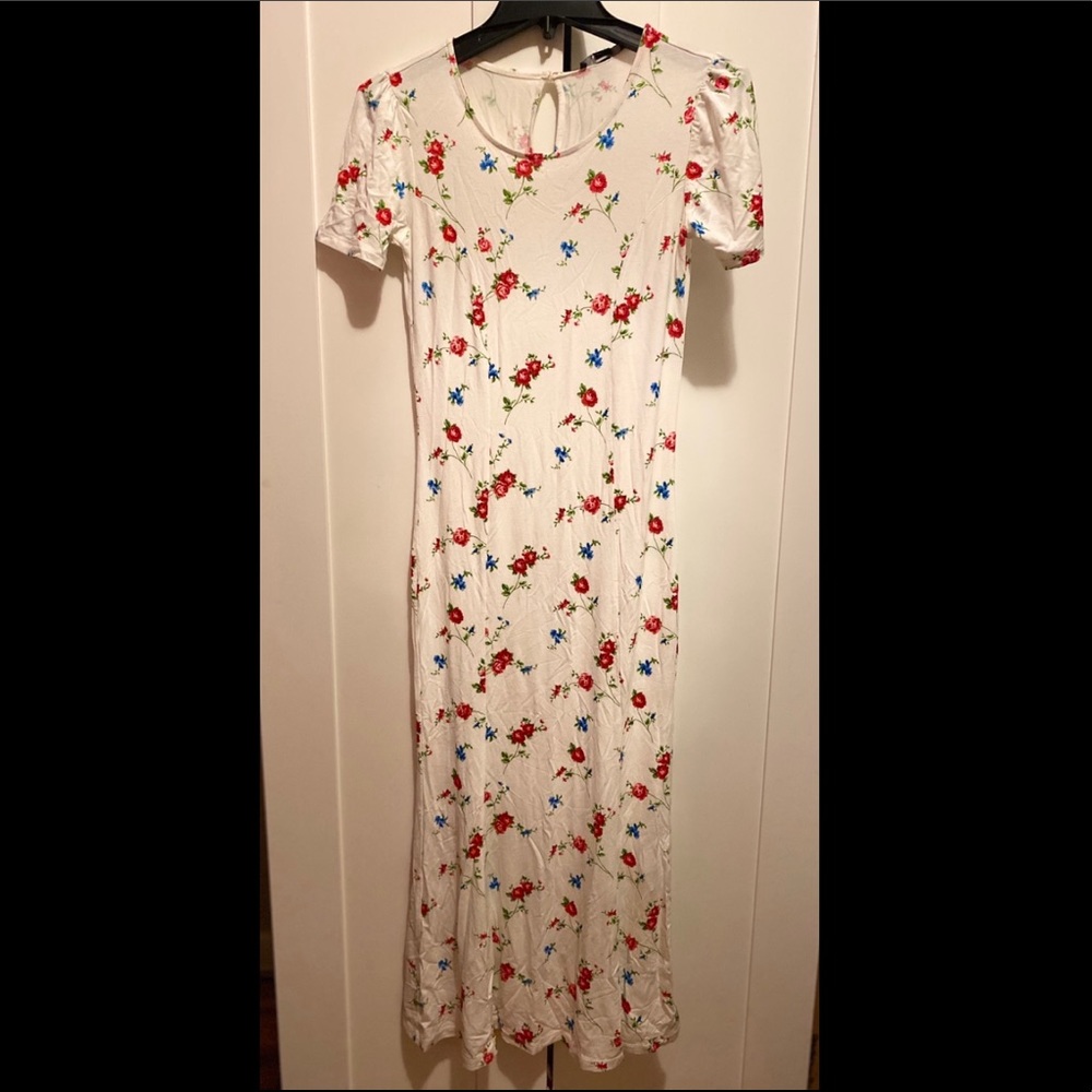 Forever 21 white floral dress